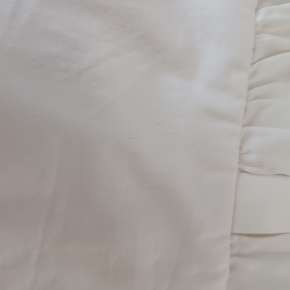 Ramy Brook Ruched Minidress Size 14 Preppy Tie Waist Long Sleeve Cotton Blend - Picture 13 of 16